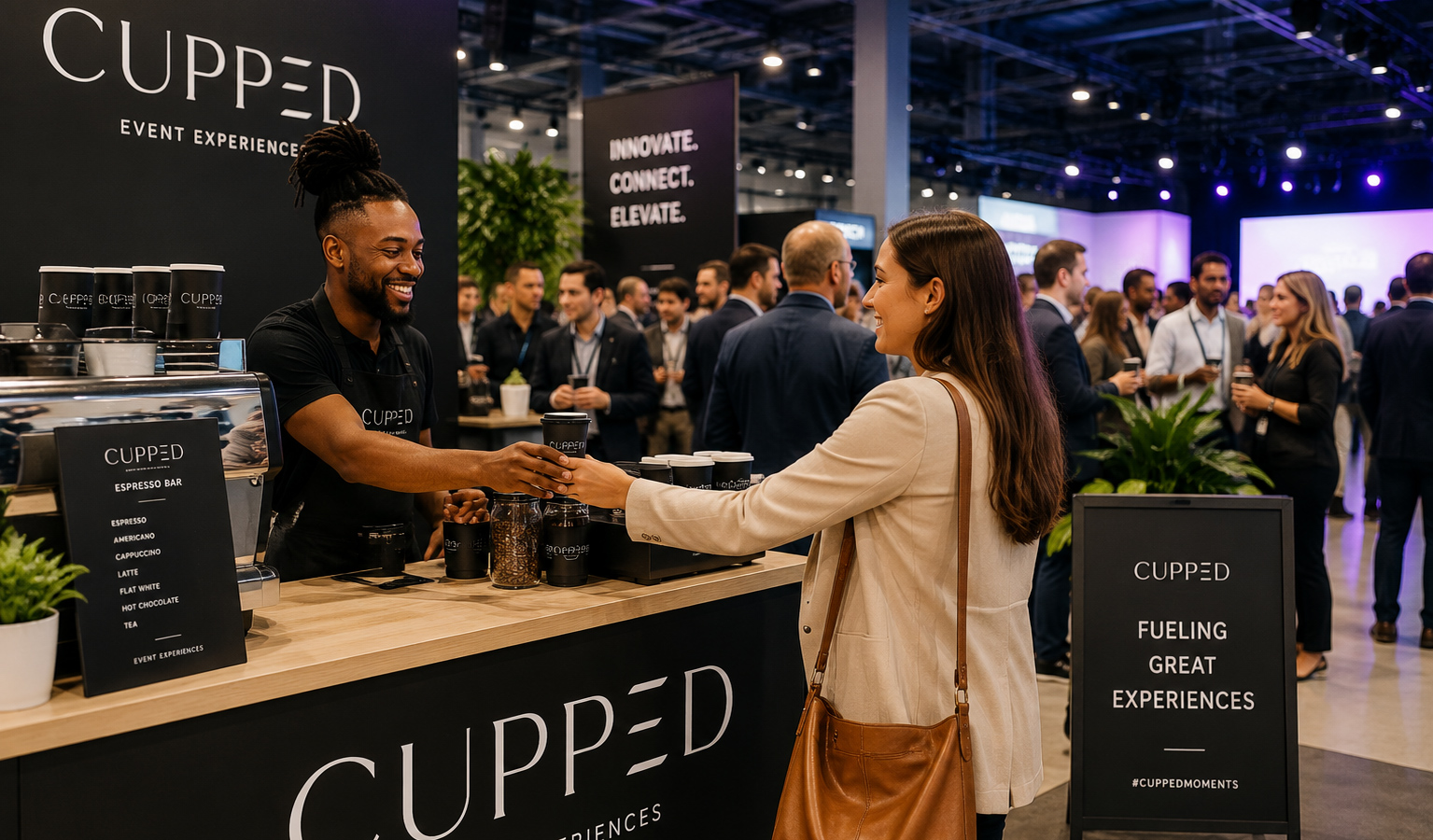 CUPPED branded beverage experience